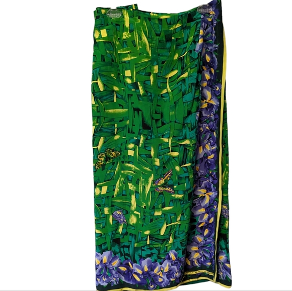 🔥SALE🔥 Spence Sleeveless Yellow Top Gold Embellishments Hi Low Sz. XL - Picture 11 of 12